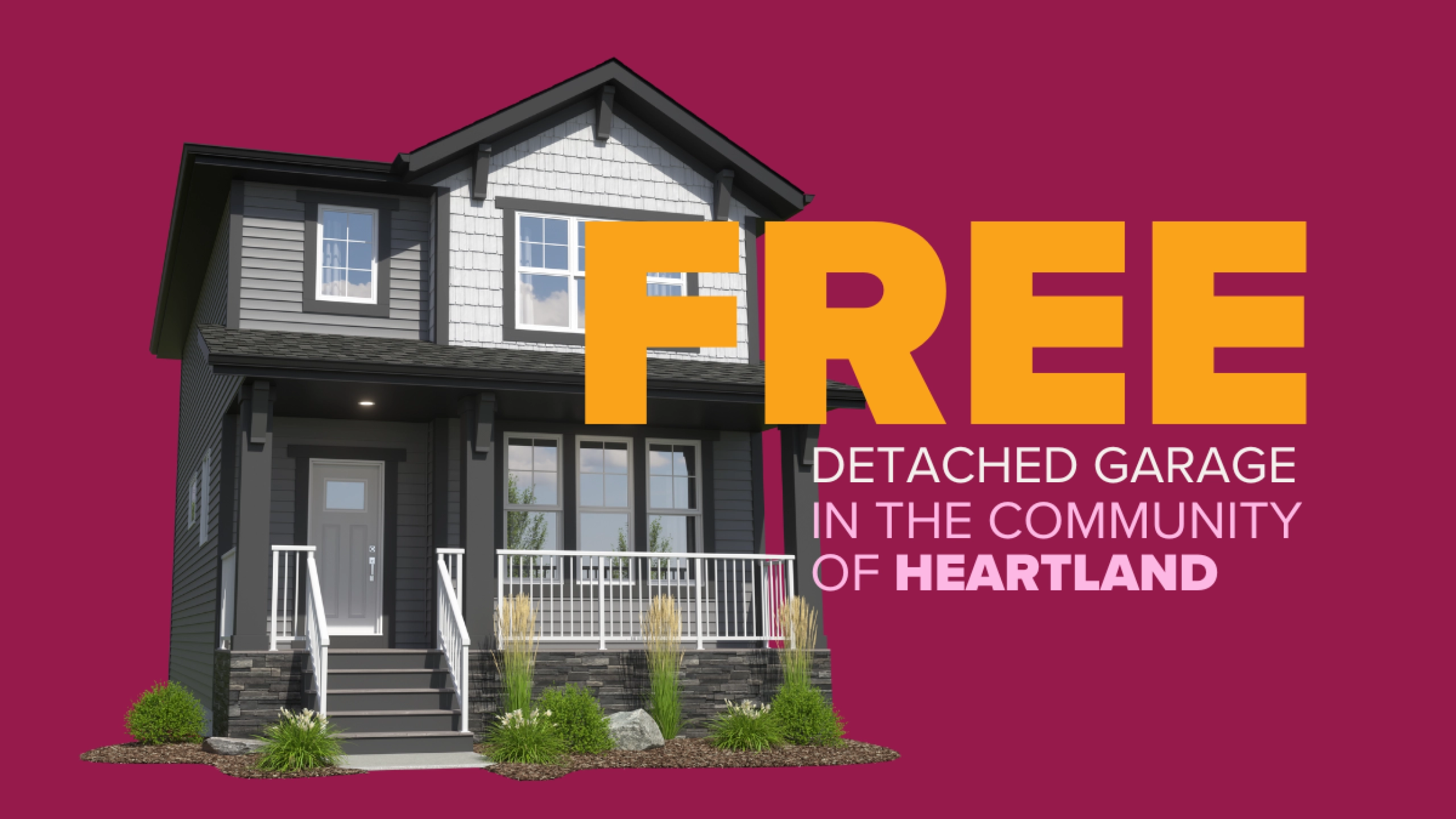 free detached garage in heartland, cochrane