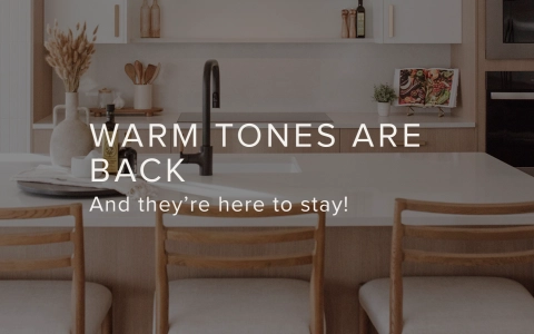 Warm beige kitchen cabinets in a new Edmonton home